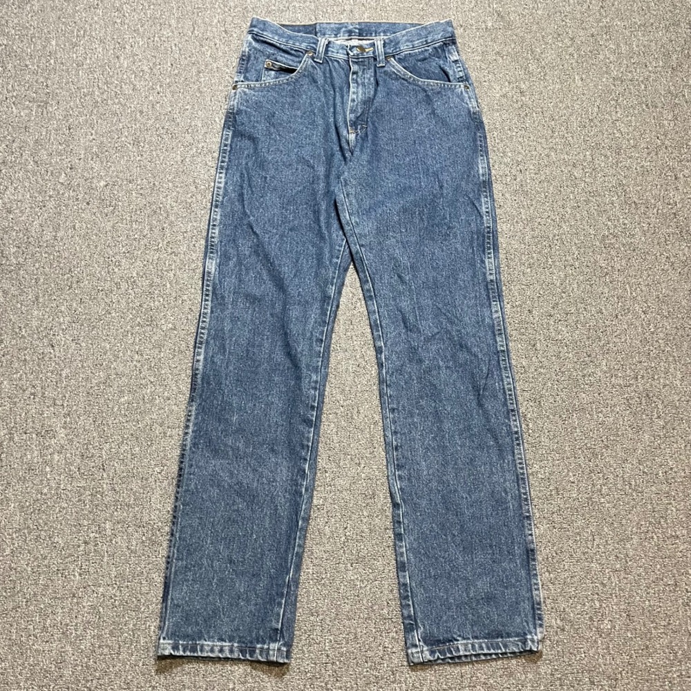 Wrangler Mens Regular‎ Fit Jeans 30x32 Blue Denim Straight Leg 96501DS